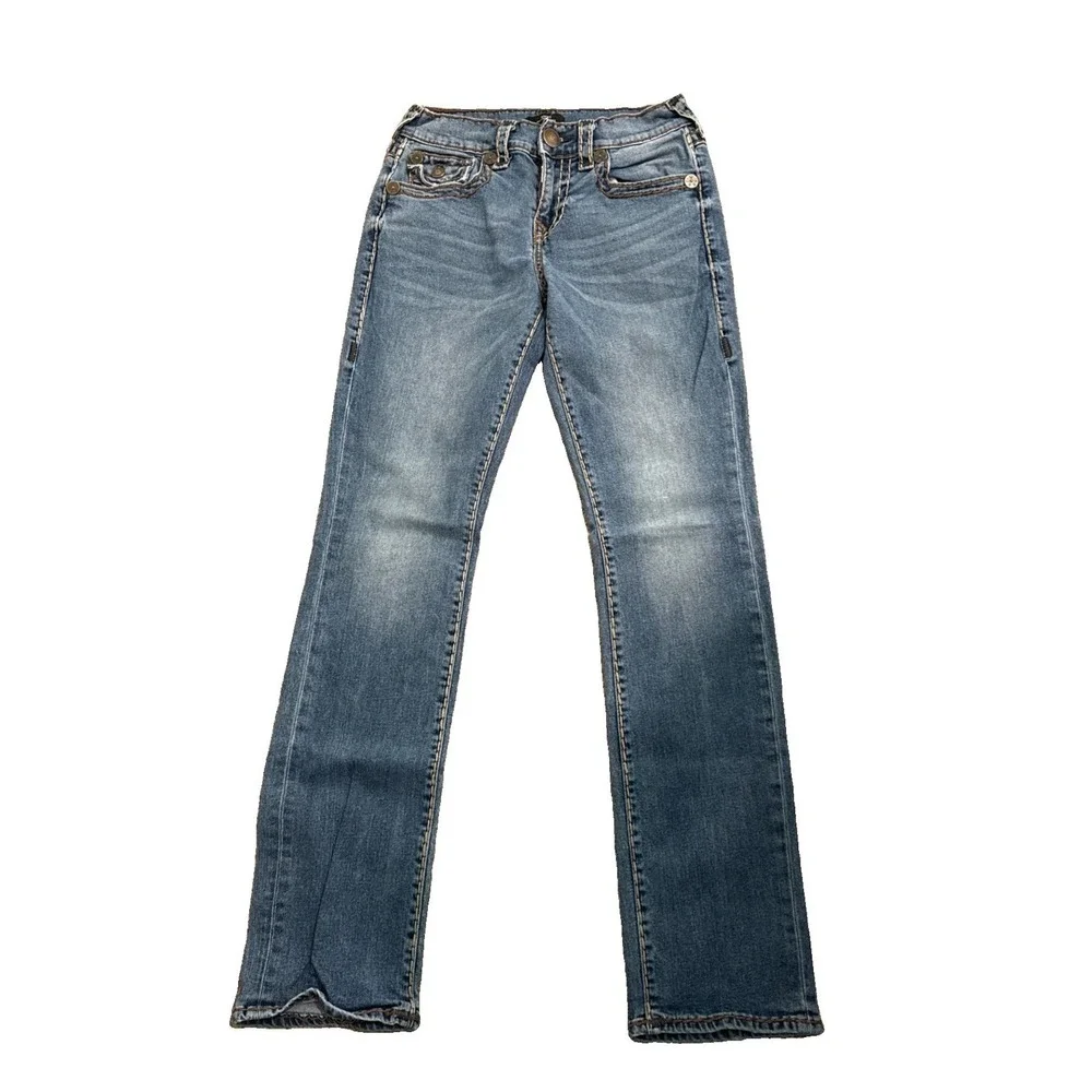 TRUE RELIGION SIZE 29 SLIM JEANS Streetwear Seed Stitch